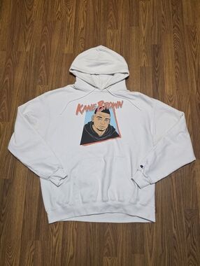 Champion x Kane Brown Hoodie White Men’s XL Eco Authentic Graphic Pullover C70